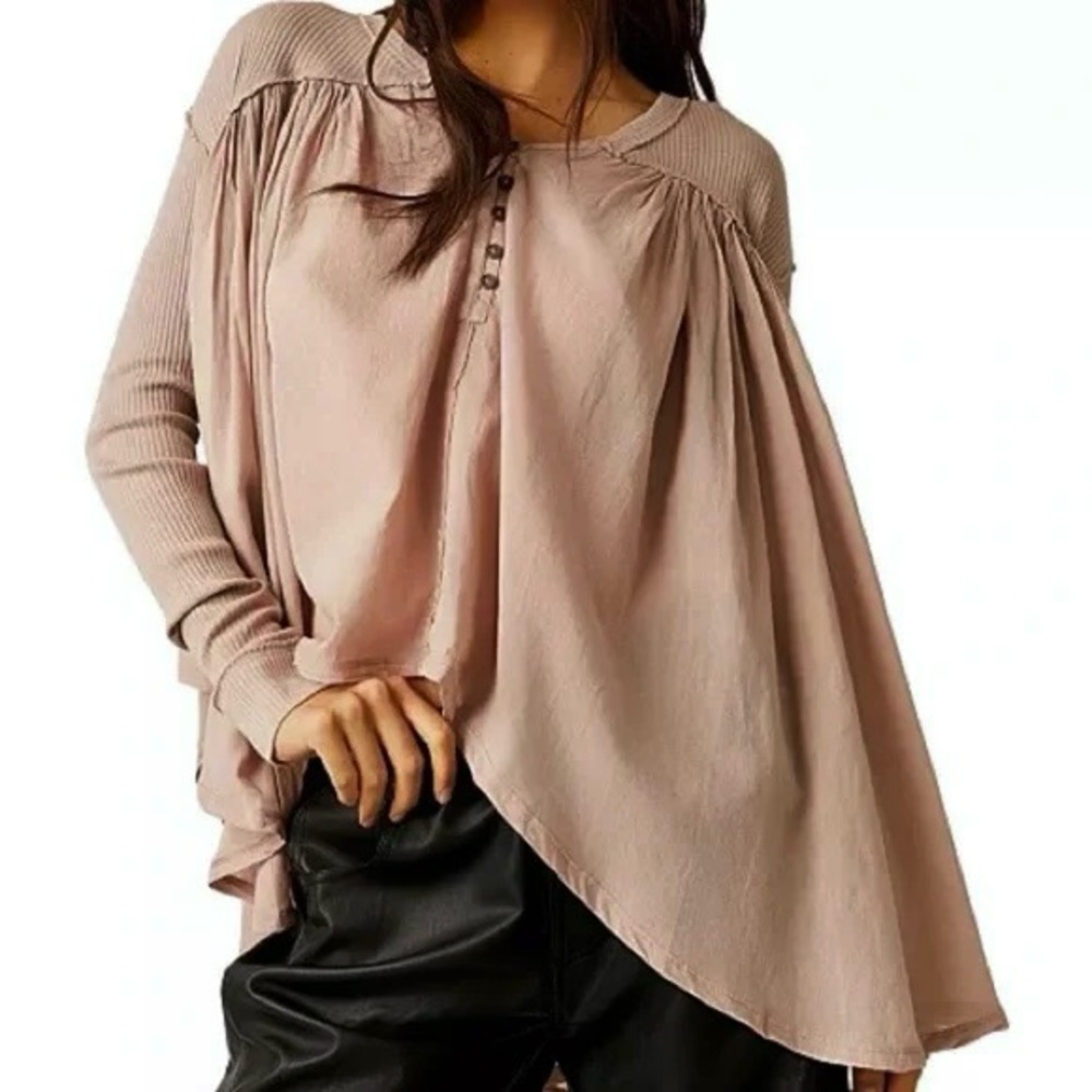 We The Free Dusty Pink Tunic Top - Picture 3 of 9